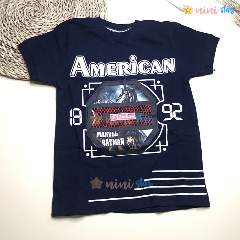 تی شرت شلوارک پسرانه american 2 -فروشگاه اینترتی لباس کودک نی نی استار