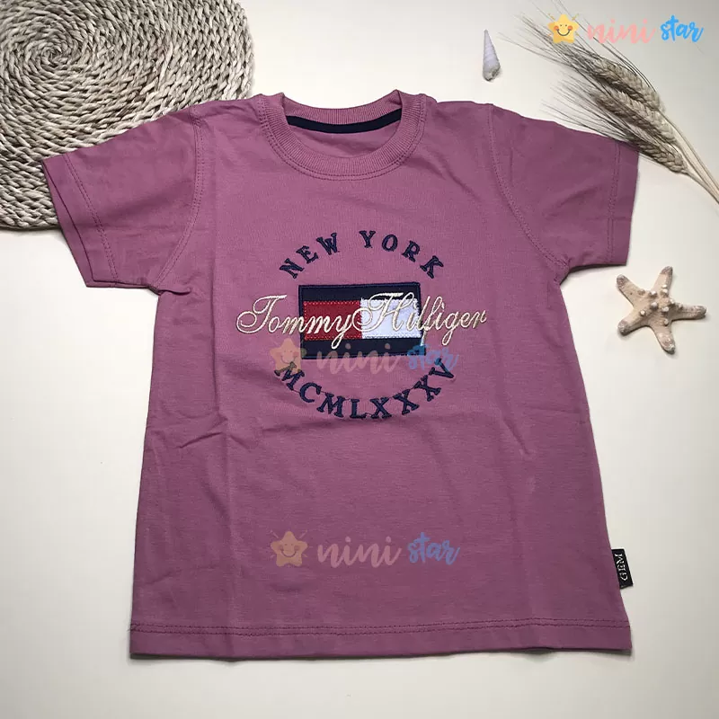تی شرت شلوارک پسرانه مدل new york بنفش 2 - نی نی استار فرروشگاه اینترنتی لباس کودک