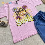 تیشرت شلوارک جین دخترانه مدل SUSIE 8 تا 10 سال 4 - نی نی استار