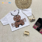 کراپ دخترانه تدی 2 رنگ 3 الی 10 سال سفید - نی نی استار