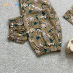 کراپ شلوار دخترانه پنبه طرح پلنگ 3 الی 8 سال 2 - نی نی استار