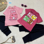 تیشرت ساپورت دخترانه HELLO FRIEND پنبه 1 تا 4 سال 2 - نی نی استار