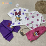 تیشرت ساپورت دخترانه مدل طرح میکی دار 2 تا 7 سال - نی نی استار