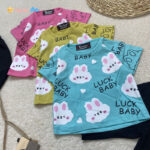 تیشرت ساپورت دخترانه پنبه خرگوش ابری 1 تا 4 سال 2 - نی نی استار