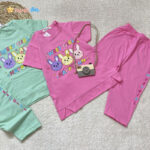 تیشرت شلوارک DENIZ پنبه مدل 3 خرگوش 5 تا 9 سال 3 - نی نی استار