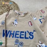 تیشرت شلوارک جین پسرانه مدل wheels مناسب 2 تا 9 سال 2 - نی نی استار