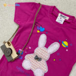 تیشرت شلوارک دخترانه DENIZ خرگوش پولکی