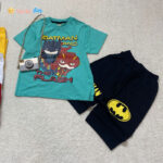 تیشرت شلوارک پسرانه طرح BATMAN مناسب 2 تا 9 سال سبز - نی نی استار