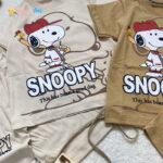 تیشرت شلوارک پنبه پسرانه مدل snoopy مناسب 2 الی 9 سال 3 - نی نی استار