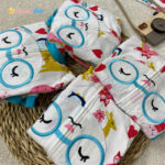 رامپر نوزادی carter's زیپ دار پنبه خالص مدل خرگوش 2 - نی نی استار