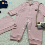 ست 2تکه سر همی و کلاه نوزادی سایز 00 تا 1 3 - نی نی استار