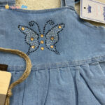 ست 3تکه سارافون + شورت + کلاه جین نوزادی 2 - نی نی استار