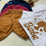 کراپ شلوارک کتان کش دخترانه مدل باربی 2 تا 9 سال 2 - نی نی استار