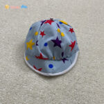 کلاه نقاب دار نوزادی کتان خاکستری - نی نی استار