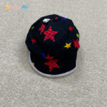 کلاه نقاب دار نوزادی کتان مشکی - نی نی استار