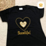 تیشرت محرمی دخترانه پنبه مدل قلبی 2 - نی نی استار