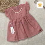 سارافون نخی راه راه نقلی گلبهی - نی نی استار