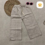 کراپ شلوار لینن دخترانه پارچه خارجی چاپ خرگوش 2 - نی نی استار