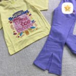 تیشرت شلوار دخترانه پنیه POSHIRAN طرح بستنی . - نی نی استار