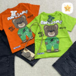 تیشرت شلوارک جین پسرانه خرس بافتنی 2 - نی نی اشتار