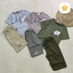 تیشرت شلوارک طرح 2 دست - نی نی استار