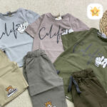 تیشرت شلوارک طرح 2 دست 2 - نی نی استار