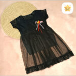 سارافون مشکی محرمی دخترانه گل رنگی 3 تا 6 سال 2 - نی نی استار