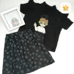 شومیز دامن عروسکی مشکی محرمی 2 - نی نی استار