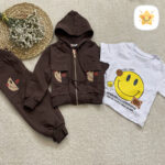 3 تکه سویشرت، تیشرت شلوار پنبه اسپرت 2 تا 6 سال 2 - نی نی استار