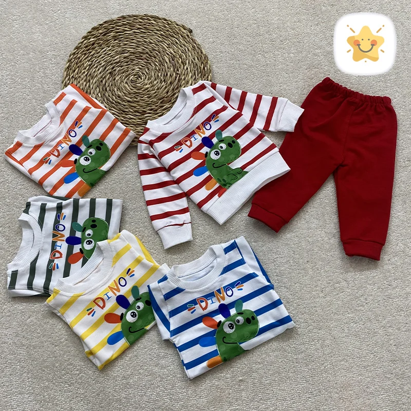 بلوز شلوار DINO راه راه نقلی - نی نی استار