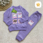 بلوز شلوار دخترانه پنبه مدل بره کوچولو 2 تا 6 سال 4 - نی نی استار