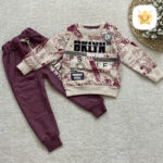 بلوز شلوار پسرانه NEW YORK قرمز - نی نی استار