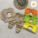 بلوز شلوار پنبه مدل کشتی مناسب 1 تا 2 سال - نی نی استار