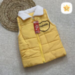 پافر داخل خز مدل تدی زرد - نی نی استار