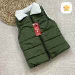 پافر داخل خز مدل تدی سبز - نی نی استار