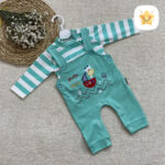 2 تکه سرهمی نوزادی مدل کشتی زرافه سبز - نی نی استار