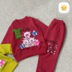 بلوز شلوار دخترانه TT پنبه مدل 3 خرس 1 سرخابی - نی نی استار