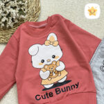 بلوز شلوار دخترانه پنبه خرگوش کد 2145 - 2