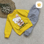 بلوز شلوار دخترانه پنبه خرگوش کد 2145 - 4 - نی نی استار