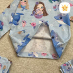 بلوز شلوار دخترانه چاپی پری دریایی 3 - نی نی استار