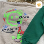 بلوز شلوار پسرانه پنبه خرس نقاشی 2 - نی نی استار