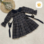 پیراهن دخترانه یقه ب 4 سایز مشکی - نی نی استار