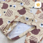 بلوز شلوار بچه گانه تدی قهوه ای پارچه اسپان 2 تا 10 سال 2 - نی نی استار