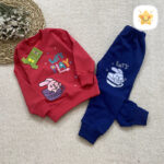 بلوز شلوار دخترانه پنبه TT کد 1013 سرخابی - نی نی استار