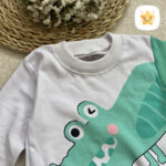 بلوز شلوار پسرانه مدل تمساح 1 تا 4 سال 2