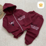 سویشرت شلوار پسرانه LC توکرک 4 تا 12 سال زرشکی - نی نی استار