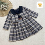 کت سارافون دخترانه پارچه شنل 4 سایز قهوه ای مشکی 2