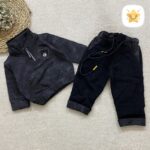 بلوز شلوار پسرانه اسپرت شلوار مخمل مناسب 1 تا 4 سال مشکی - نی نی استار
