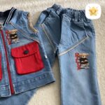 3 تکه تیشرت جلیقه و شلوار جین پسرانه برند zizi کیفیت عالی 2 - نی نی استار