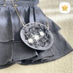 3 تکه شومیز و دامن دخترانه جین + کیف (مجلسی) 2 - نی نی استار